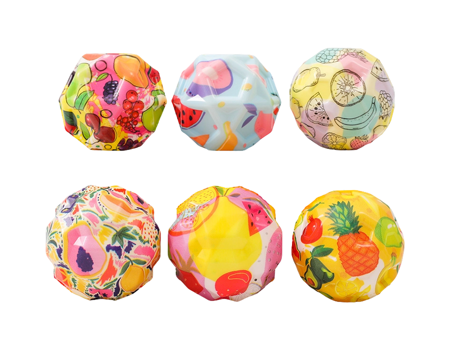 Jouets à presser fantaisie de la série Fruit, 6 pièces