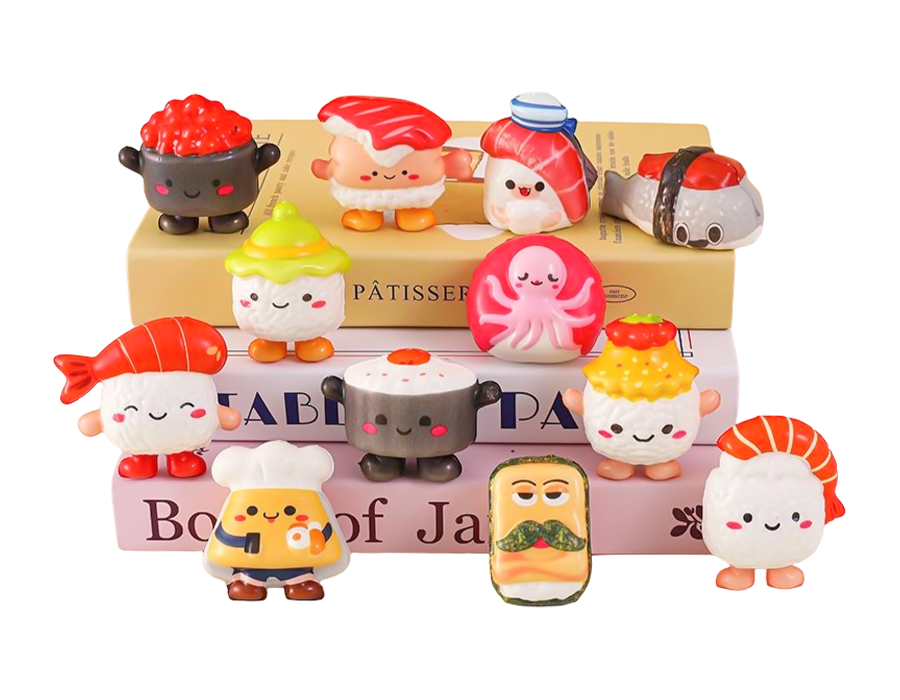 12 styles de mini-sushi à montée lente 12 styles de mini-sushi à montée lente