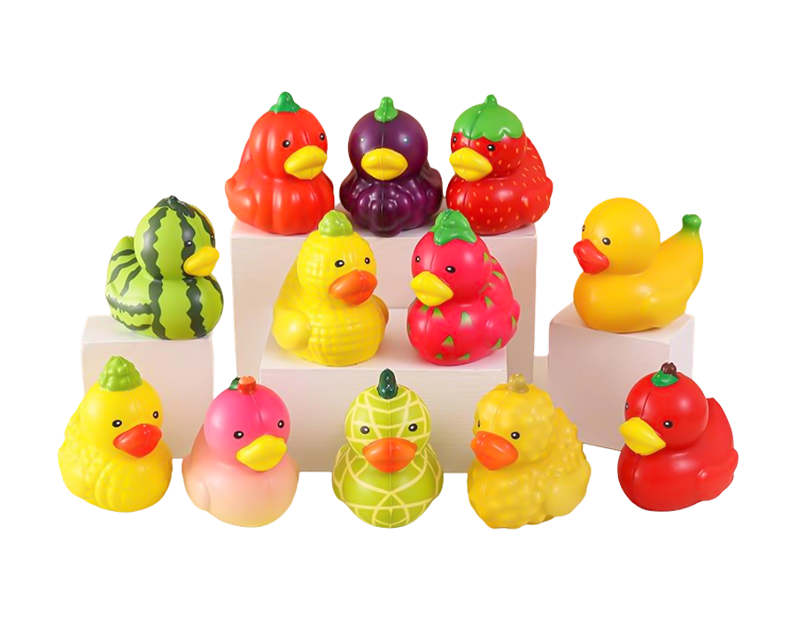 Jouet canard fruitier à levée lente Jouet canard fruitier à levée lente