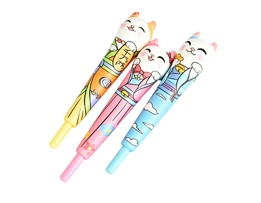Stylo anti-stress en forme de chat Lucky