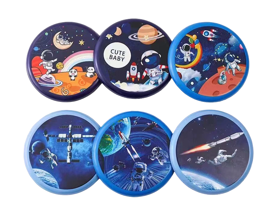 Disque volant sur le thème de l'espace