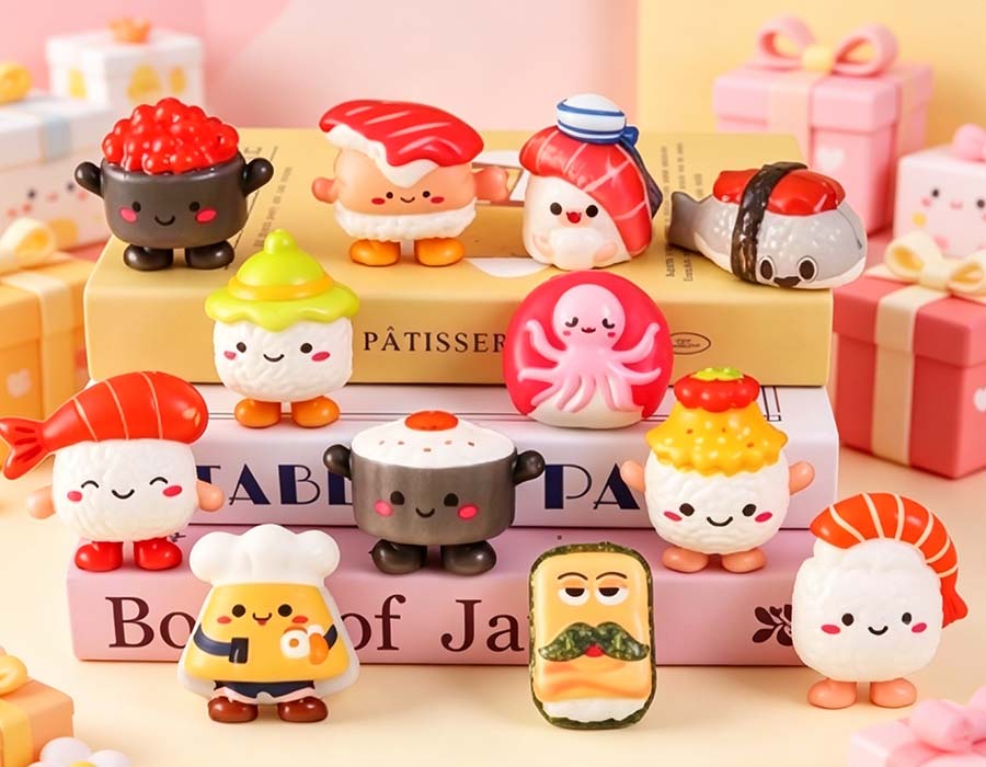 12 styles de mini-sushi à montée lente 12 styles de mini-sushi à montée lente
