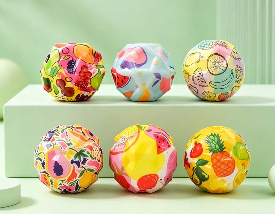 Jouets à presser fantaisie de la série Fruit, 6 pièces