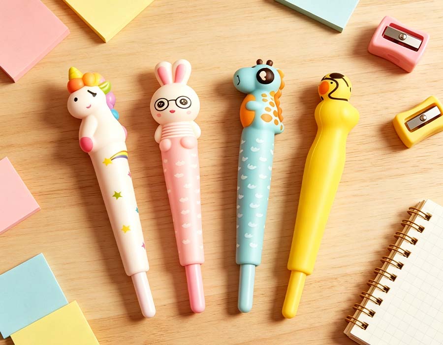 Stylo anti-stress en forme d'animal