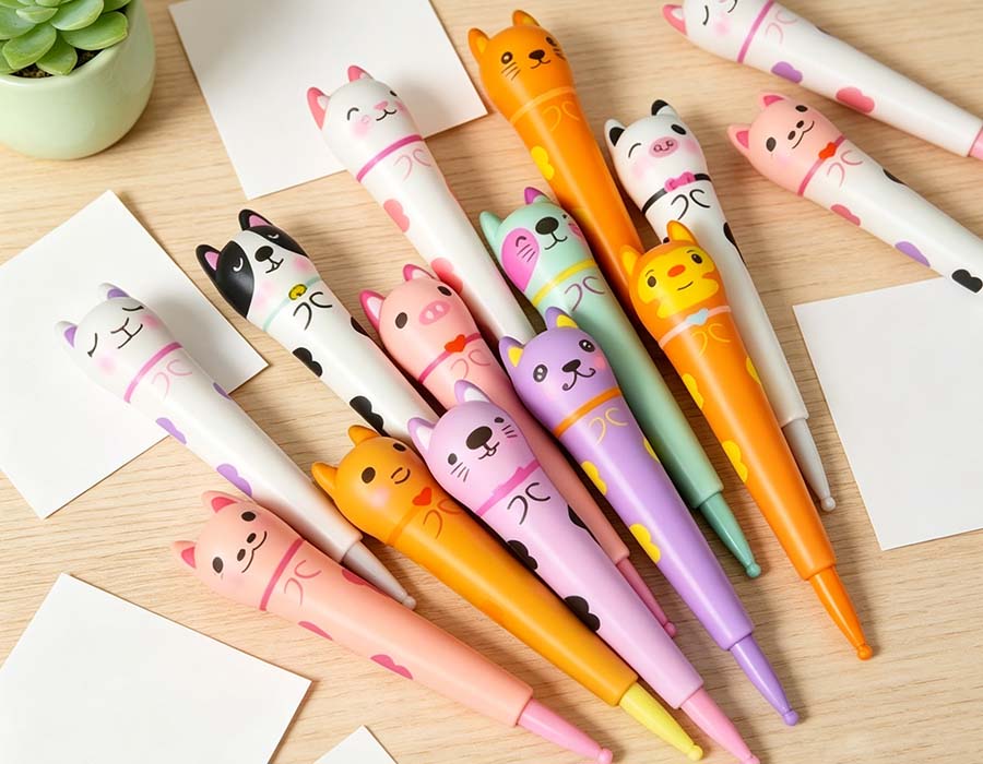 Stylo anti-stress en forme de chaton