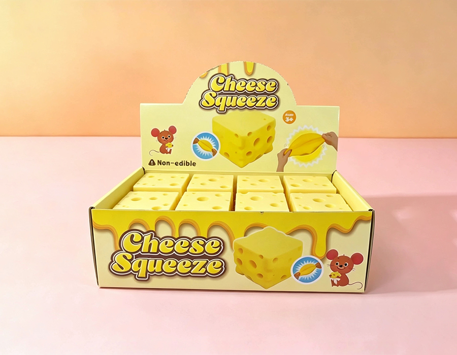 Jouet en forme de cube de fromage 10,5